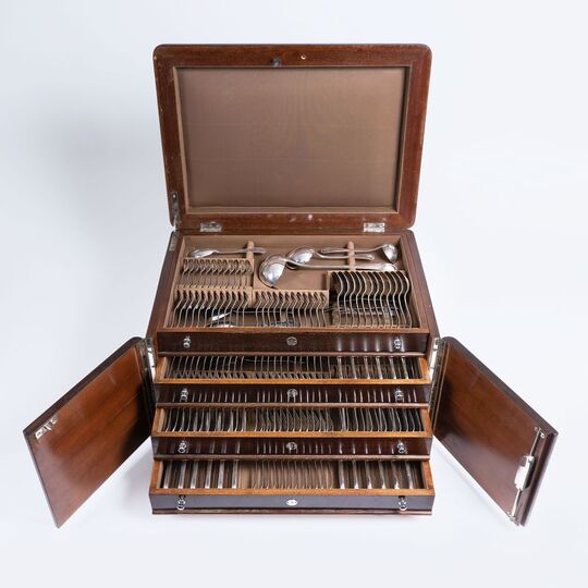 A Cutlery Set for 12 Persons in Cutlery Box
