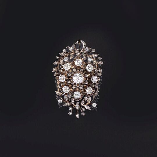 A Belle-Epoque Diamond Brooch