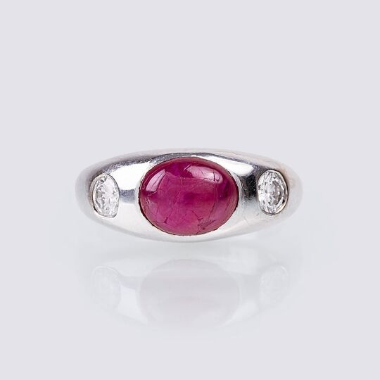 A Ruby Diamond Ring