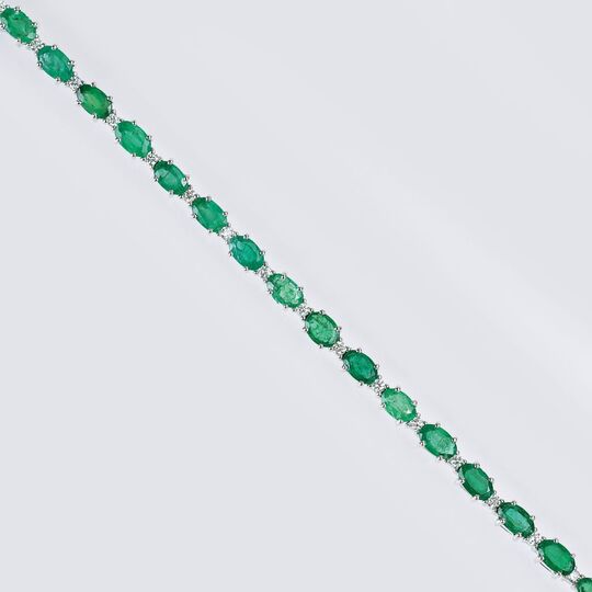 An Emerald Diamond Bracelet