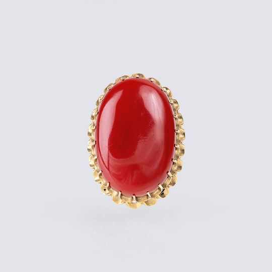 A large Coral Ring