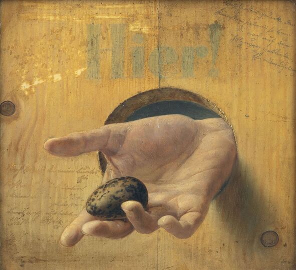 Hand with Lapwing's Egg