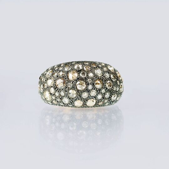 A Ring with Fancy Diamonds