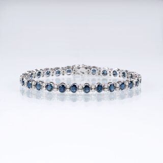 Saphir-Diamant-Armband