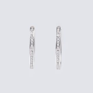 A Pair of Diamond Earrings