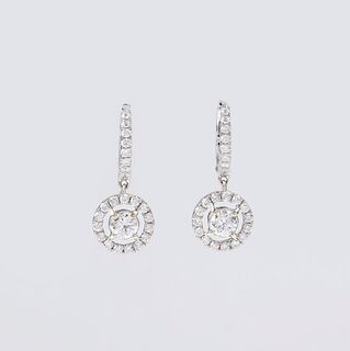 A Pair of Diamond Earrings