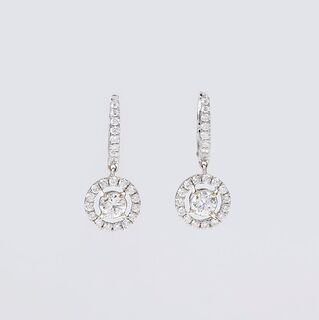 A Pair of Diamond Earrings