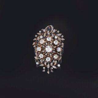 Belle Époque Diamant-Brosche