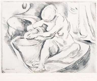 Bather, seated