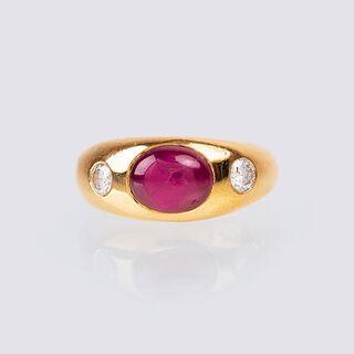 A Ruby Diamond Ring