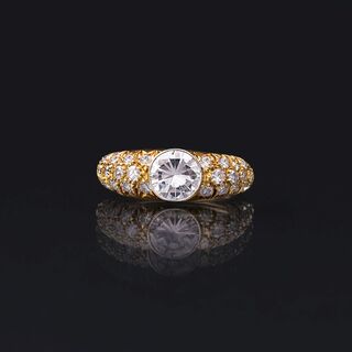 A Rare-White Solitaire Diamond Ring