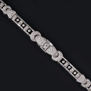 Hochkarätiges Art-déco Diamant-Armband