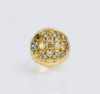 A highcarat Fancy Diamond Ring