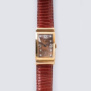 Hamilton Watch Company - Art-déco Herren-Armbanduhr mit Diamanten Art-déco Herren-Armbanduhr mit Diamanten