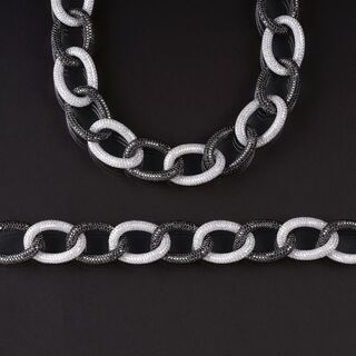 - A highcarat, two-coloured Diamond Set: Necklace and Bracelet A highcarat, two-coloured Diamond Set: Necklace and Bracelet