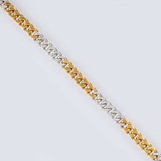 A Chain Bracelet with Diamonds