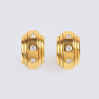 A Pair of Diamond Earrings
