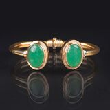 A CuffBangle with Chrysoprase - image 1