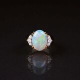 A Opal Diamond Ring