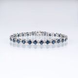 A Sapphire Diamond Bracelet - image 1