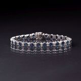 A Sapphire Diamond Bracelet - image 3