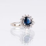 A petite Sapphire Diamond Ring - image 2
