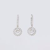 A Pair of Diamond Earrings - image 1