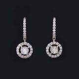 A Pair of Diamond Earrings - image 2