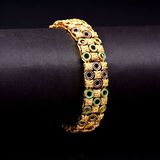 A Gold Bracelet with Enamel Ornaments - image 2