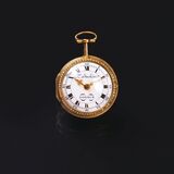 A Spindle Pocket Watch with fine Enamel Painting - image 2