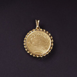 Gold-Münze 'Saint Gaudens Double Eagle' als Anhänger - Bild 1