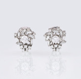 A Pair of Diamond Earrings - image 1