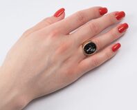 A Ring with classical Red Jasper Intaglio 'Hero' - image 2