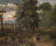 Arkadische Landschaft mit Tobias und dem Engel - Bild 1
