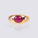 A Ruby Diamond Ring