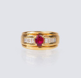 A Ruby Diamond Ring - image 1