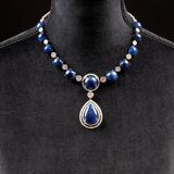 A highcarat Demi Parure with Sapphire Cabochons and Diamonds - image 2