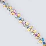 A colourful Sapphire Diamond Bracelet - image 1