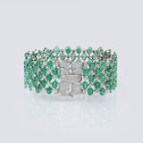 An Emerald Diamond Bracelet 'Vert de jardin' - image 2