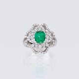 An Emerald Diamond Ring - image 1