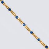 A Chain Bracelet with Sapphires