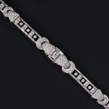 A higcarat Art-déco Diamond Bracelet - image 1