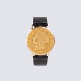 Armbanduhr mit US-Münze 'Liberty Head' - Bild 1
