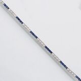 A colour fine Sapphire Diamond Bracelet - image 1