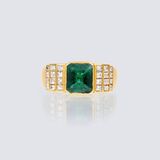 Smaragd-Diamant-Ring - Bild 1