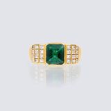 An Emerald Diamond Ring - image 1