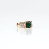 An Emerald Diamond Ring - image 2