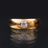 A Old Cut Diamond Ring - image 1