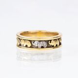 A Gold Ring with Elephants - image 1