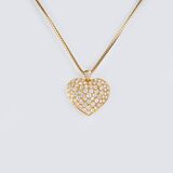 A highcarat Heart Diamond Pendant on Necklace - image 1